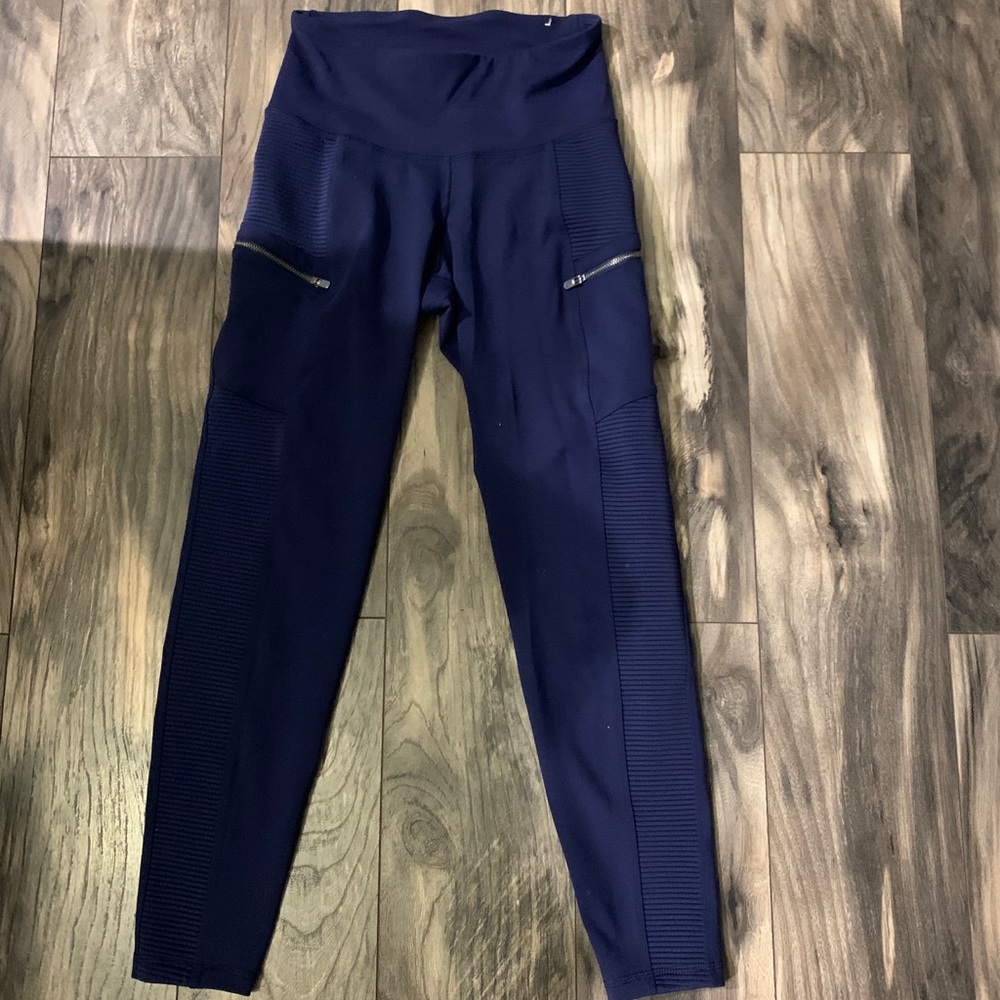 High waisted leggings with zippers